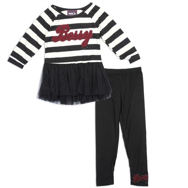 RMLA Girls Holiday 2PC Tutu Legging Set
