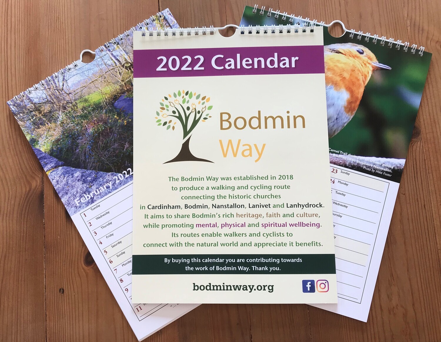 Bodmin Way Calendar for 2022