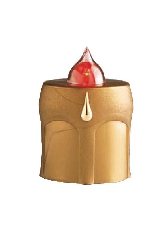 Candela elettronica oro con goccia