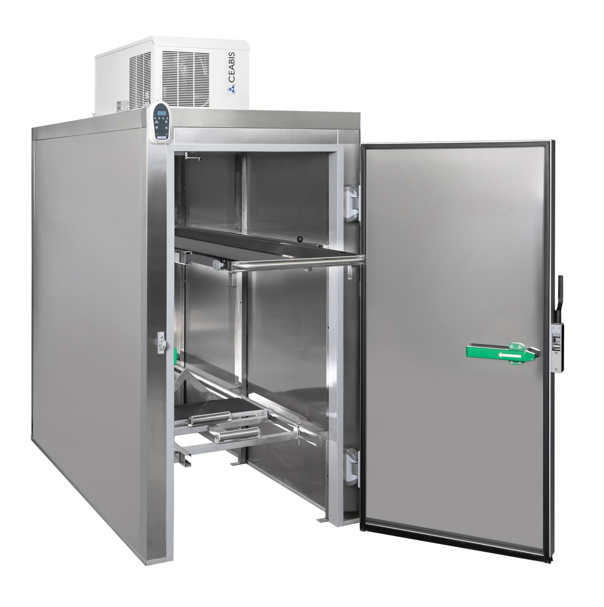 Cella frigorifera due posti con possibilità di inserimento carrelli - 1 porta con apertura frontale