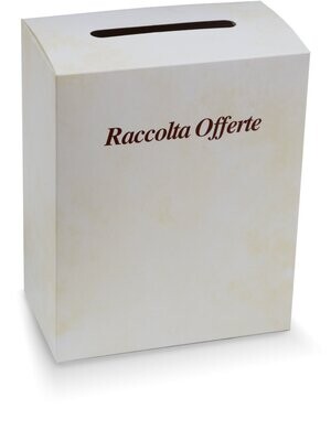 Scatola porta offerte in cartone Scatola porta offerte in cartone