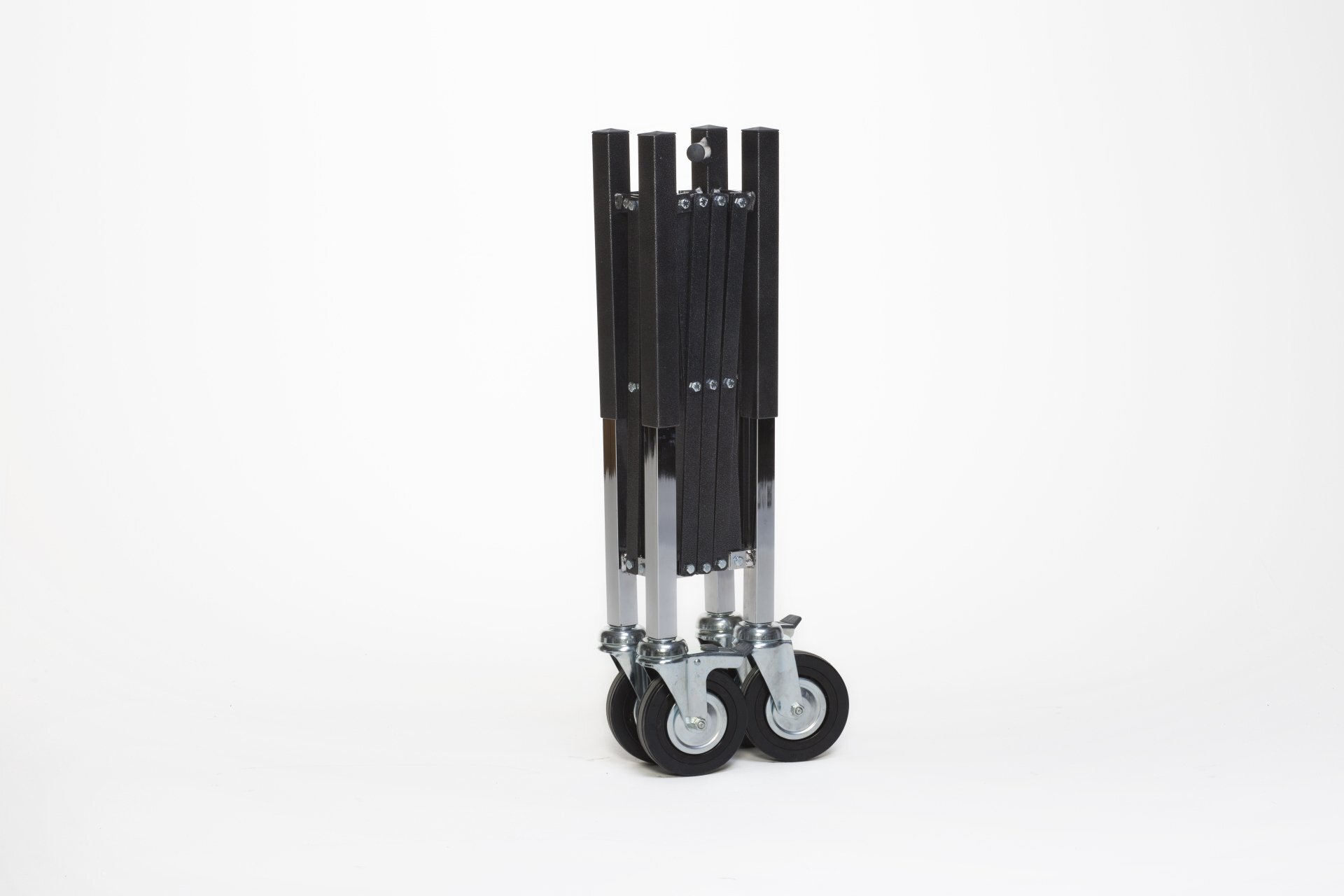 Carrello portaferetri estensibile su due lati verniciato nero