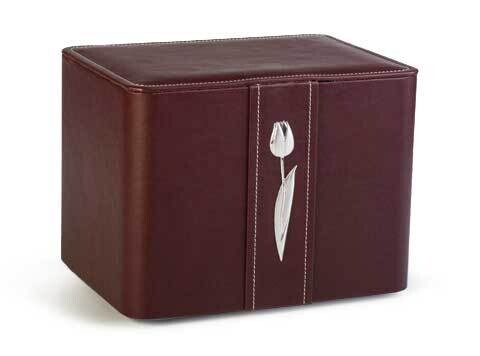 Urna ecopelle bordeaux  tulipano