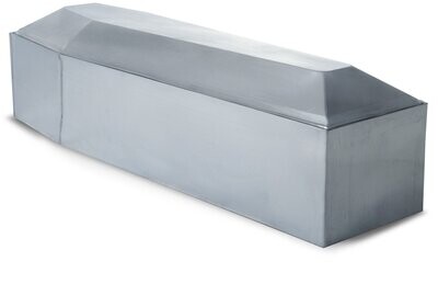 Cassone in zinco per esumazioni spallato