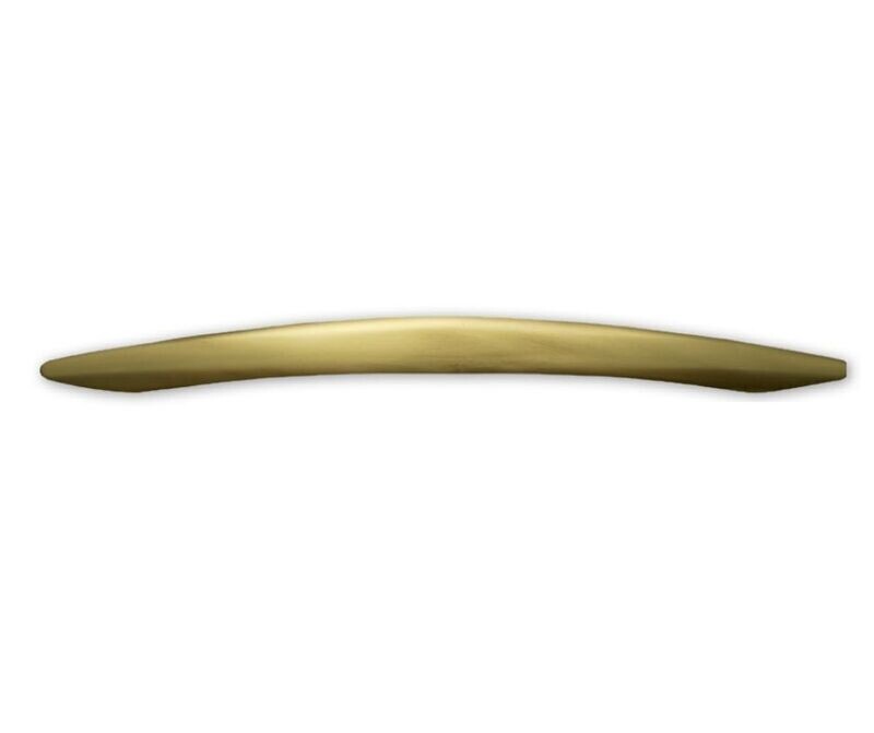 Maniglia di zama a ponte Theta finitura ottone anticato
