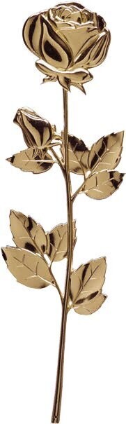 Tralcio rose in zama  finitura ottone anticato