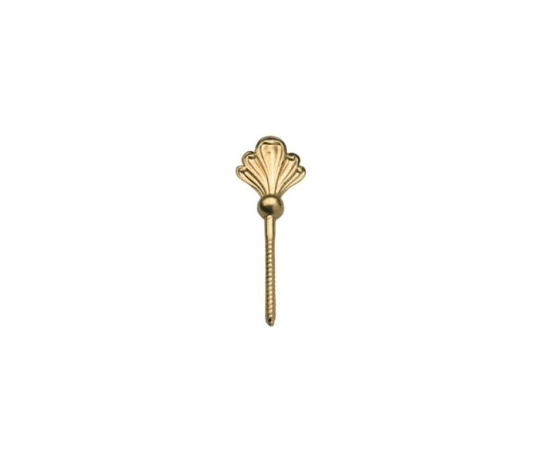 Vite in acciaio linea 755 con farfalla in zama finitura ottone lucido