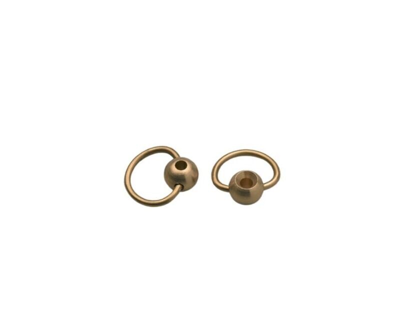 Anello fermafiori in ottone finitura naturale