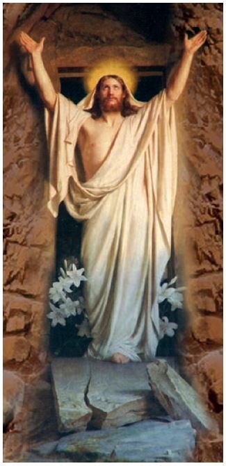 Roll-Up dipinto Cristo sepolcro