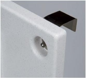 Coppia staffe in acciaio inox