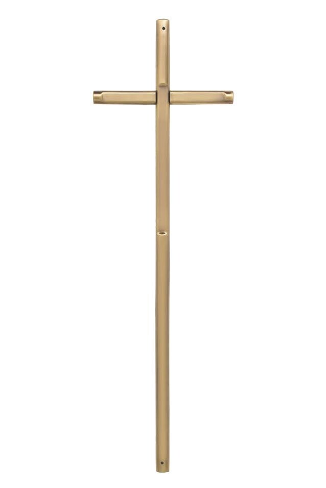 Croce in zama per cofani linea 316 finitura ottone anticato