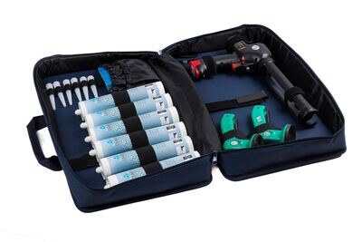 Kit completo Saldarapido Plus con applicatore a batteria