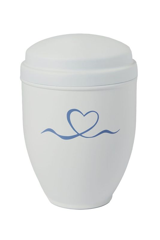Urna Medea - Cuore nastro blu Urna Medea - Cuore nastro blu