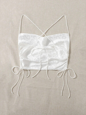 Satin Drawstring Top