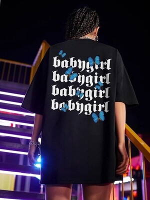 Black babygirl tee