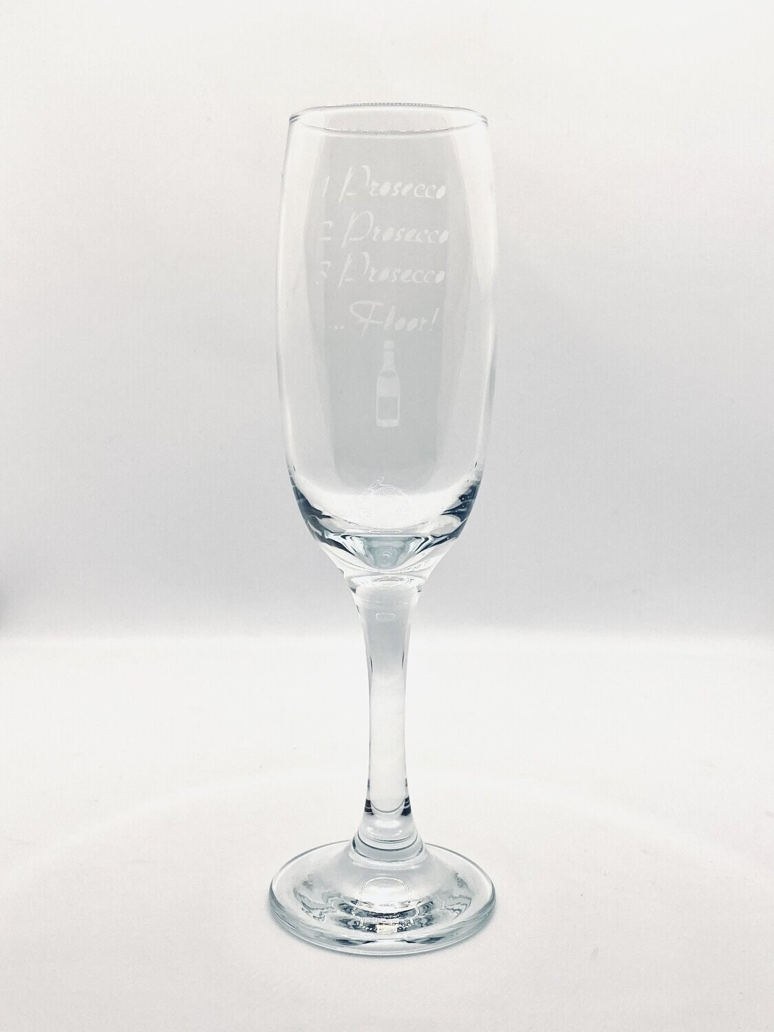 1 Prosecco, 2 Prosecco, 3 Prosecco, Floor Prosecco Glass/Champagne Flute