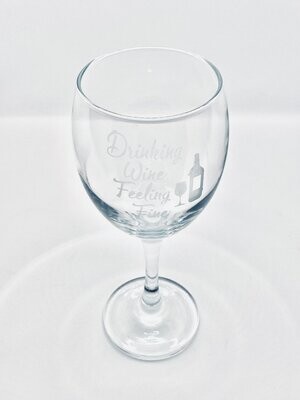 Drinking Wine Feeling Fine Wine Glass