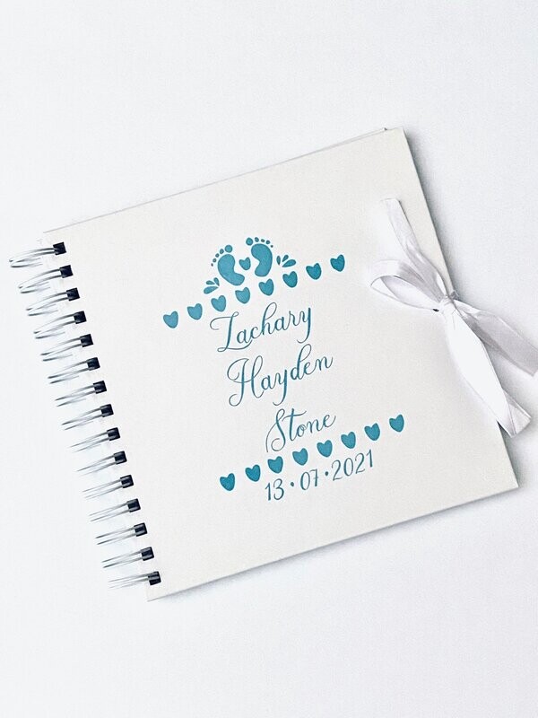 Personalised Baby Keepsake Newborn Memory Keepsake Book