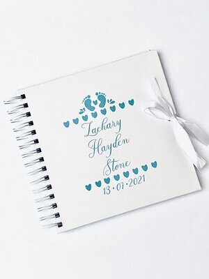 Personalised Baby Keepsake Newborn Memory Keepsake Book