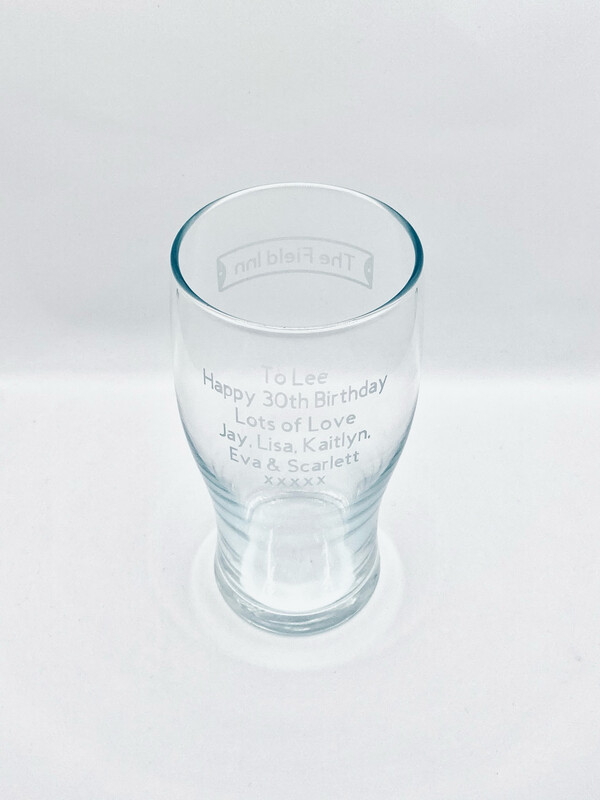 Personalised Pint Glass