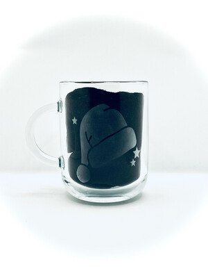 Glass Santa Hat Mug