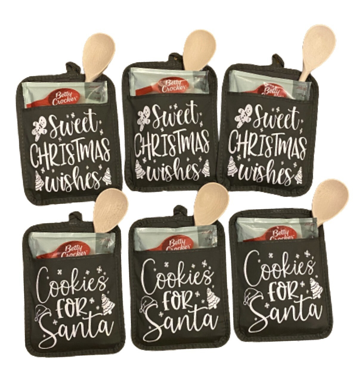 Christmas Cookie Pot Holder/Oven Glove Gift Pack