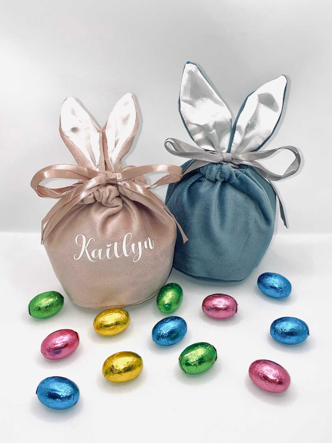 Personalised Easter Bunny Ear Bag - BLUE