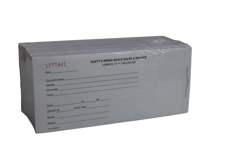 Rusty’s Weigh Generic Scale Tickets