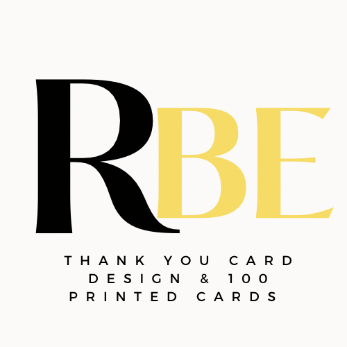 Thank You Card Design &amp; 100 Printed Cards