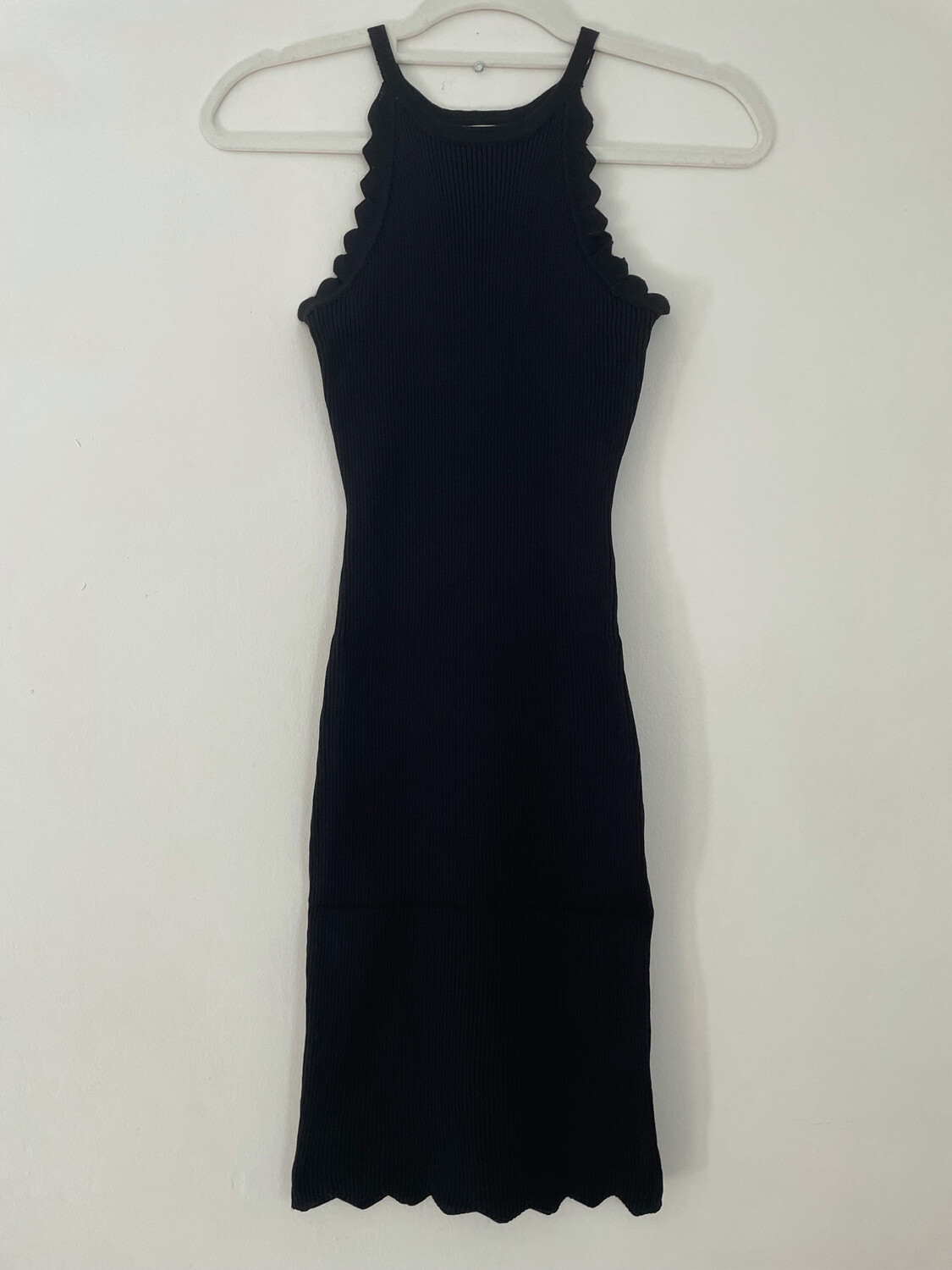 Scolloped Ribbed Dress