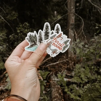 Surprise 3 pack of forest stickers