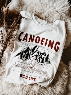 Go canoeing white t shirt