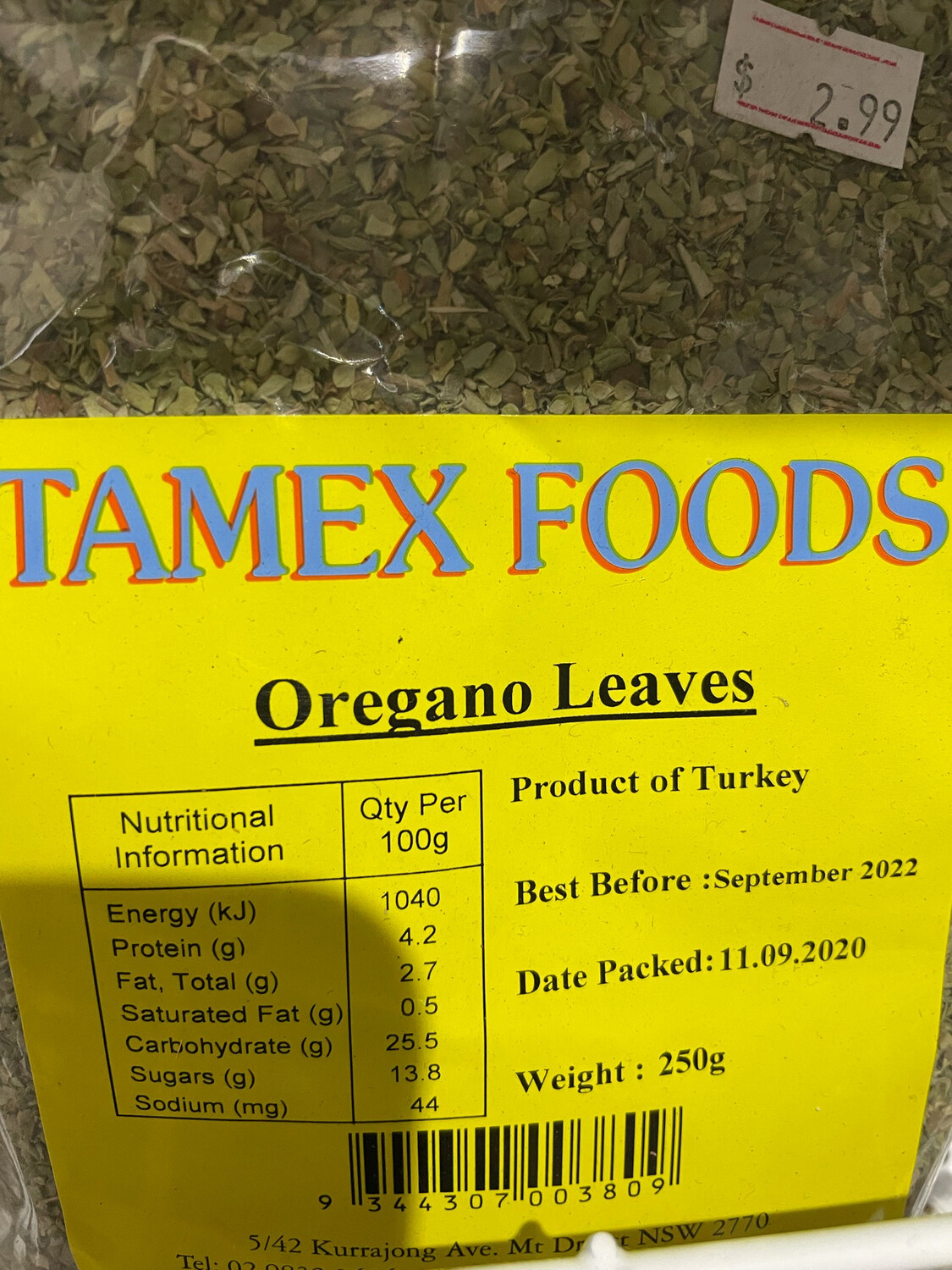 TAMEX Oregano Leaves