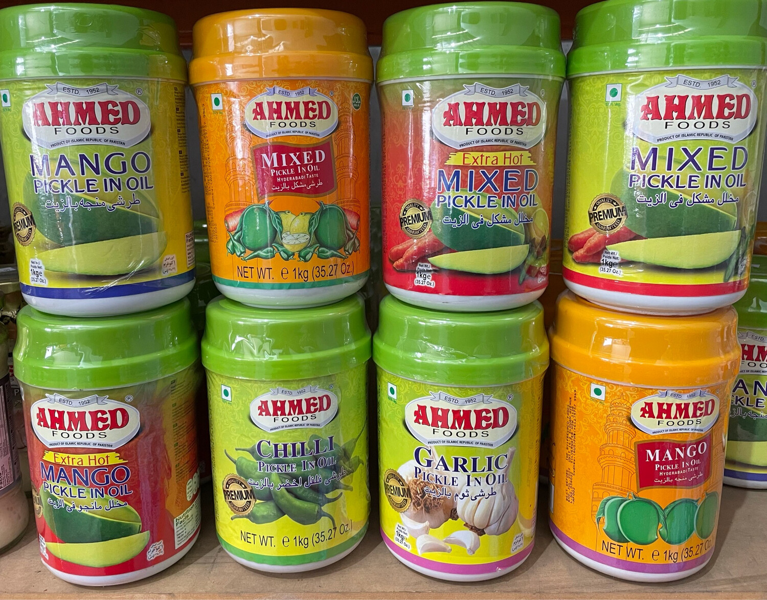 Ahmed Pickle In Oil Varieties