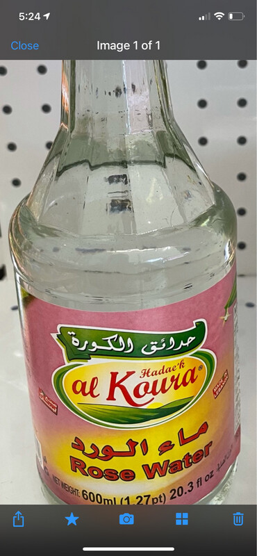Rose Water 600ml
