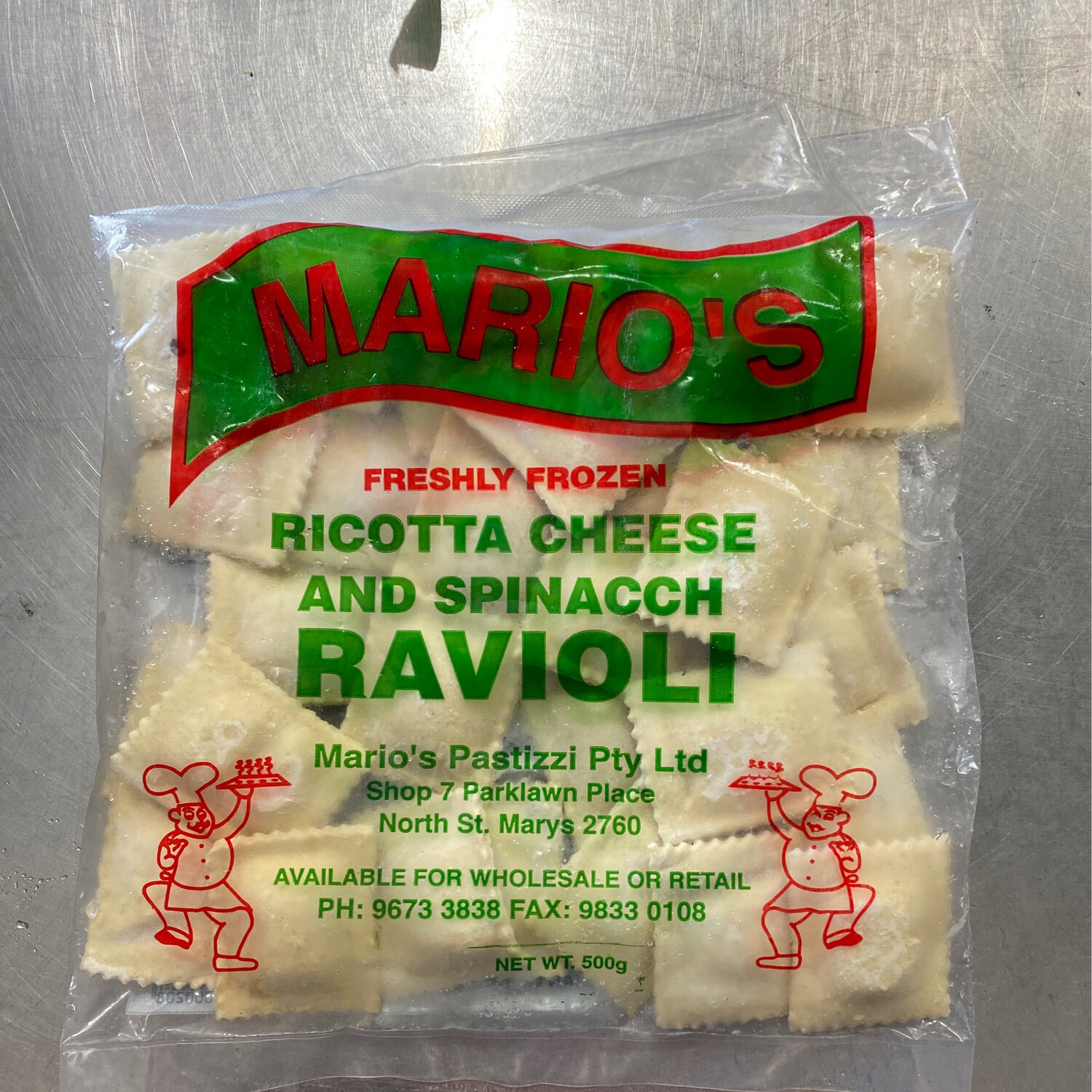 Mario’s Ricotta &amp; Spinach Ravioli 500g