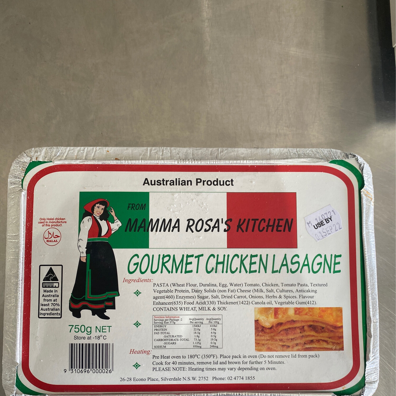 Mamma Rosa Chicken Lasagne 750g