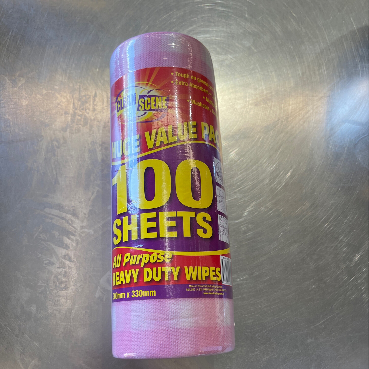 Heavy Duty Wipes 100 Sheets