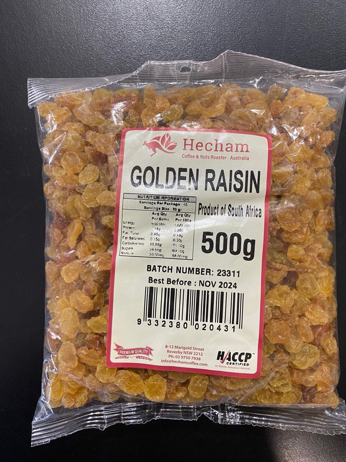 Raisins Golden 500g