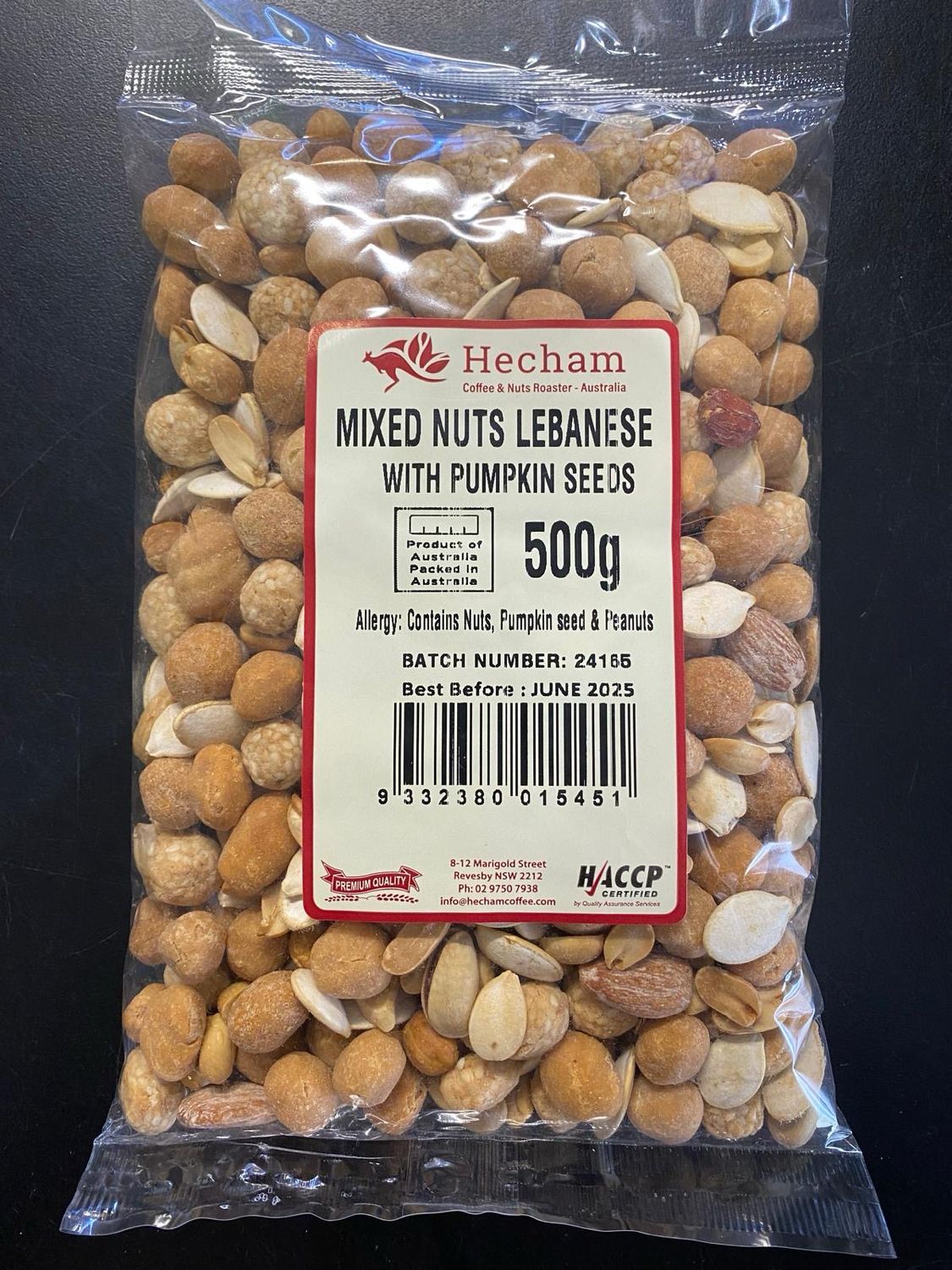 Mixed Nut Lebanese With Pumpkin Seeds 500g