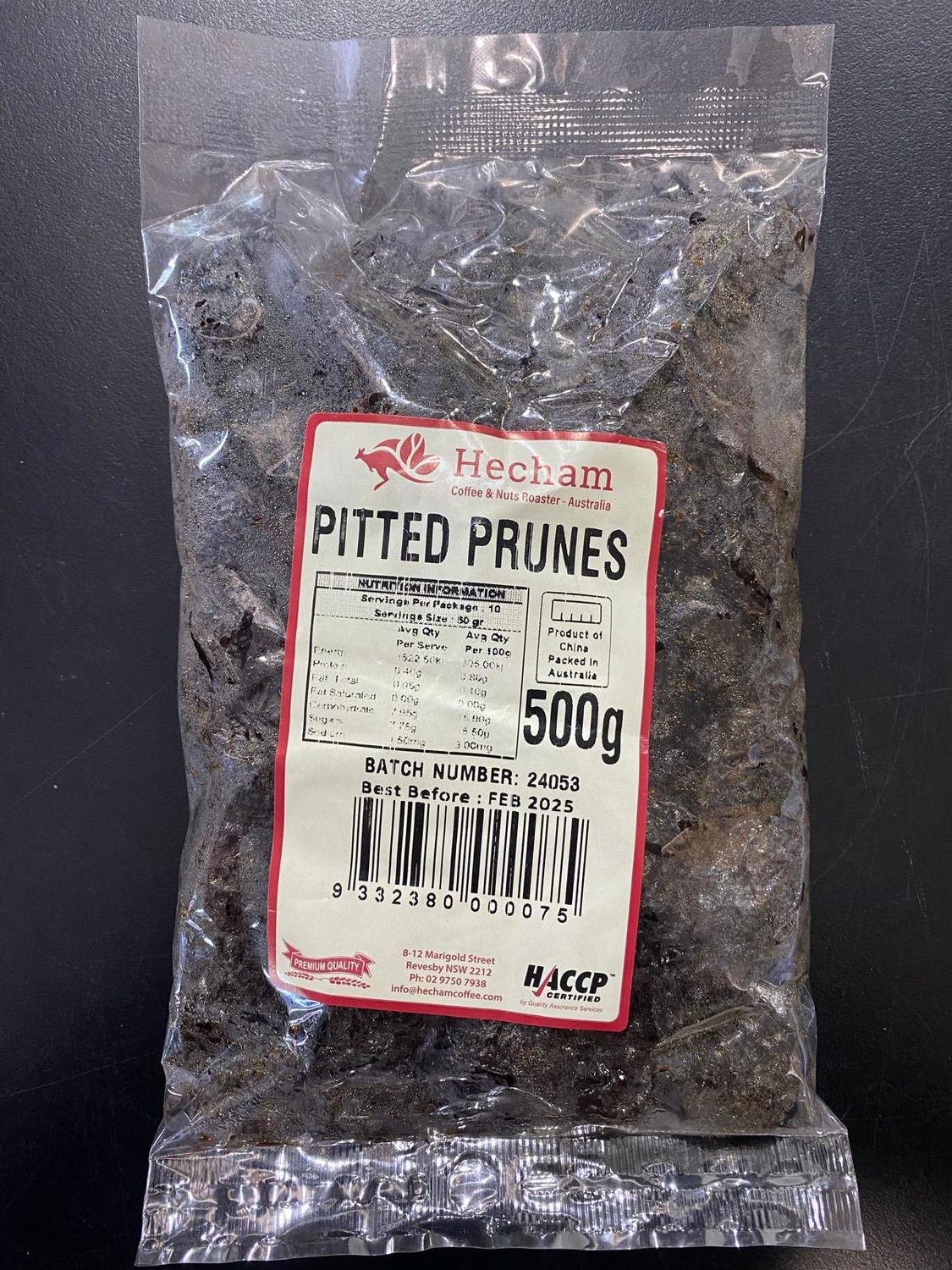 Prunes Pitted 500g