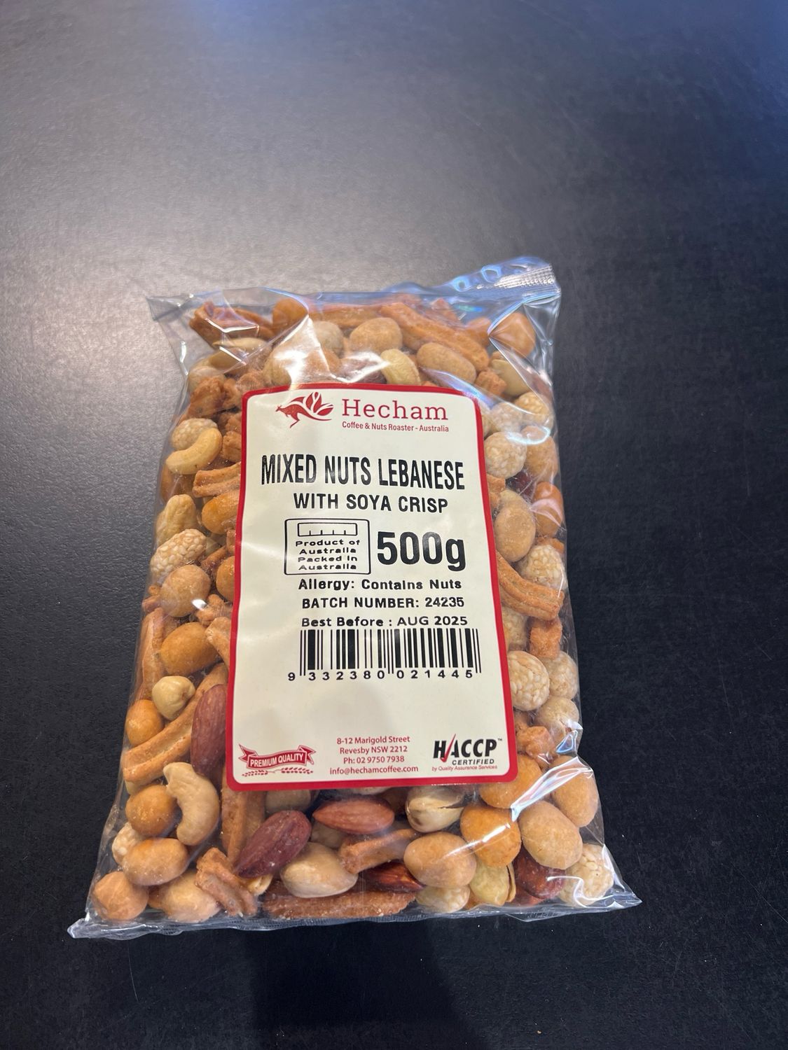 Mixed Nuts With Soya Crisps 500g