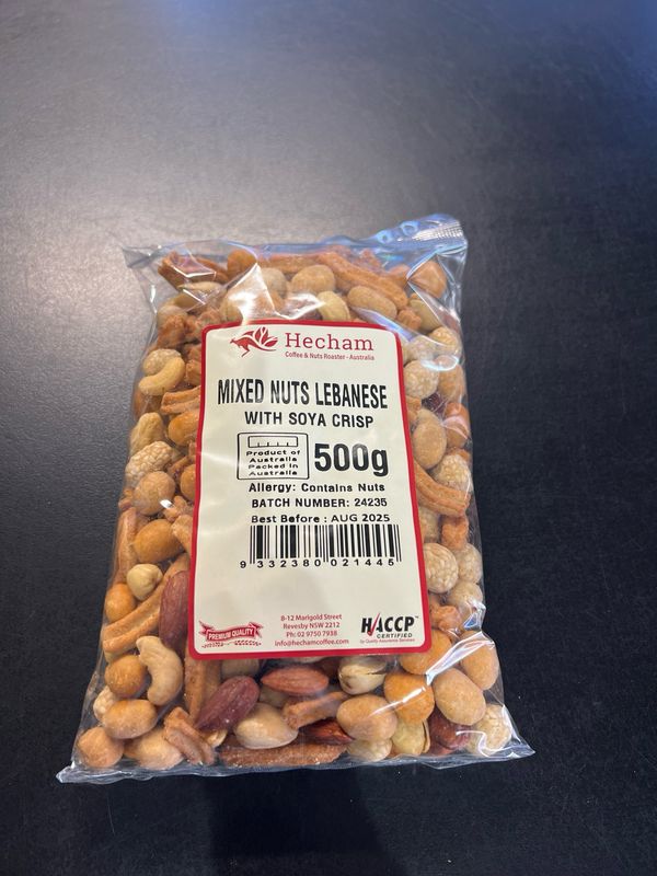 Mixed Nuts With Soya Crisps 500g
