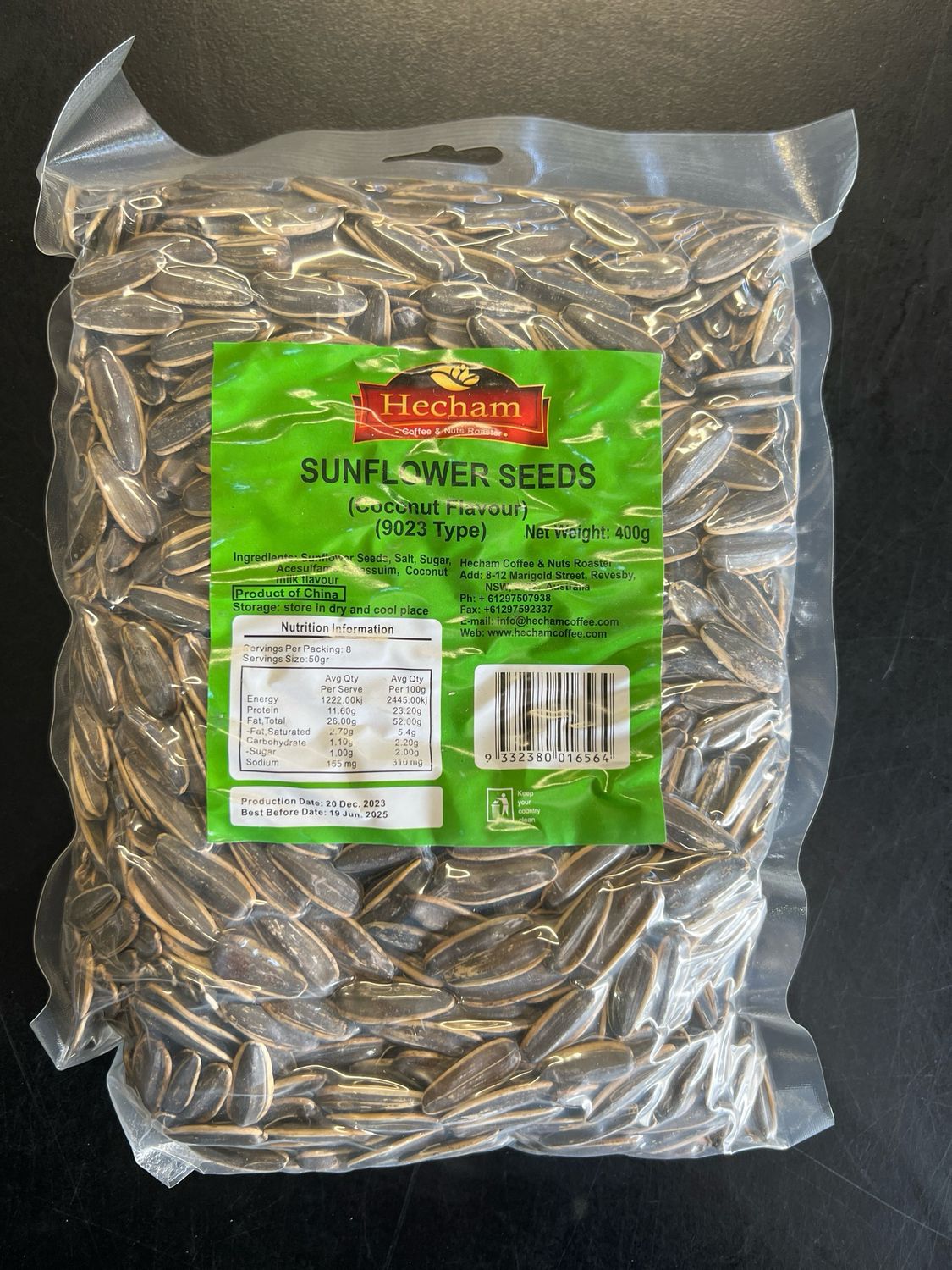 Sunflower Seeds Coconut Flavour 400g