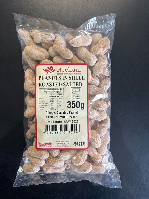 Peanuts In Shell Roasted Salted 350g