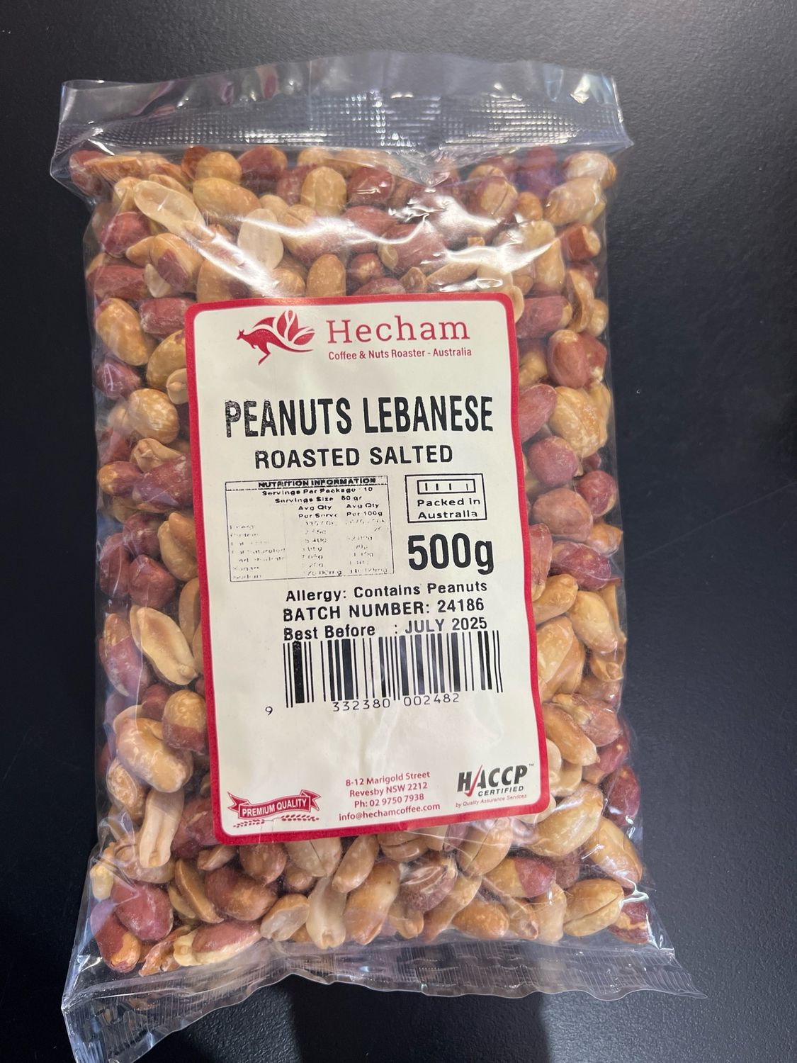 Peanuts Roasted Salted 500g