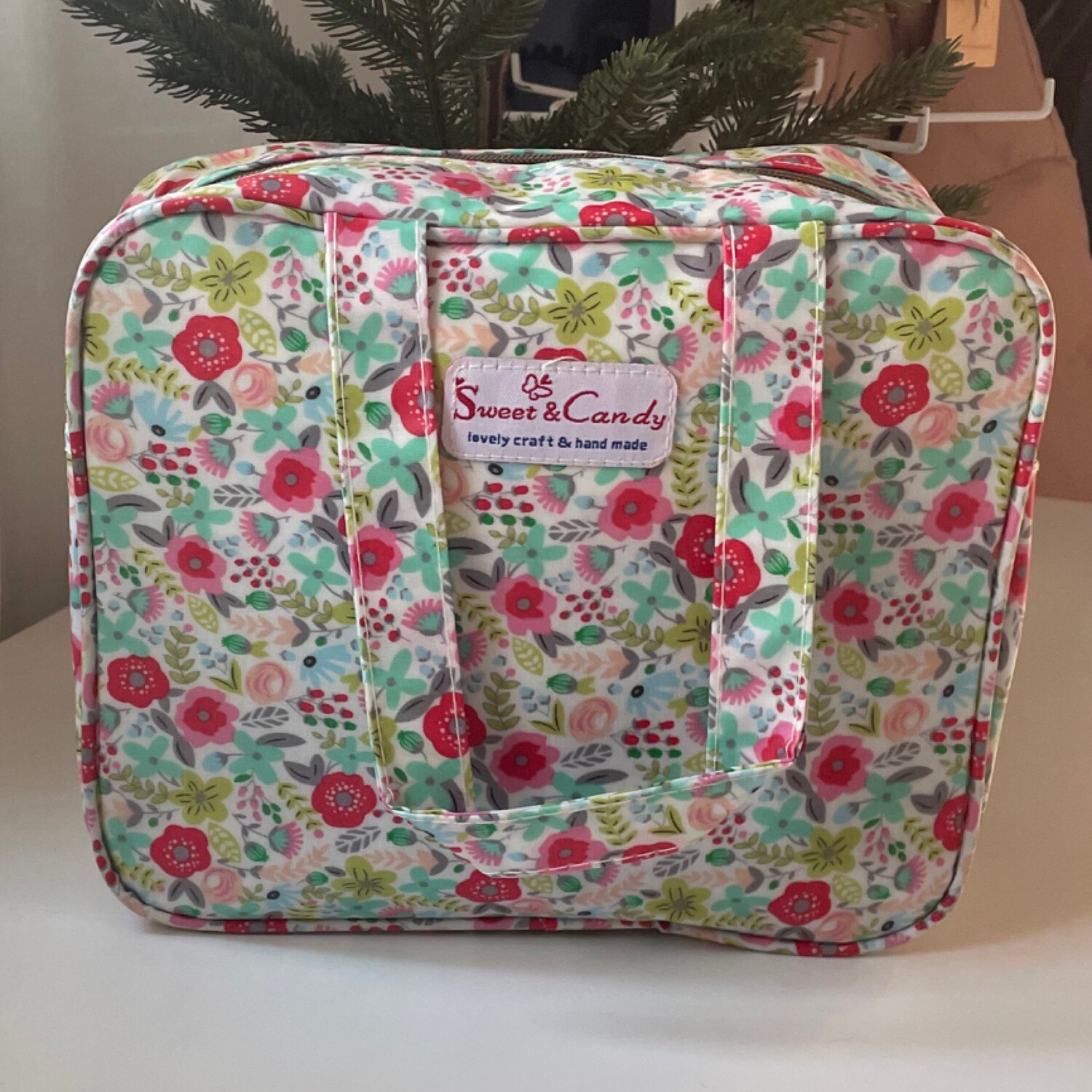Mini maleta flores