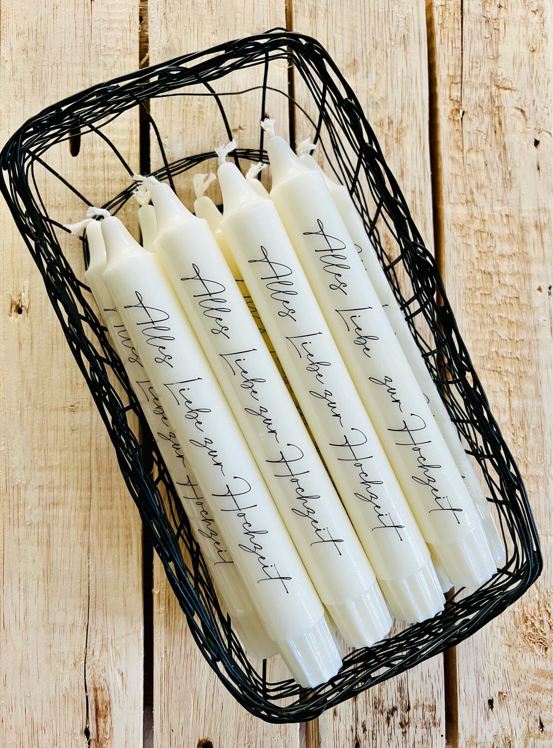 Kerze Alles Liebe zur Hochzeit