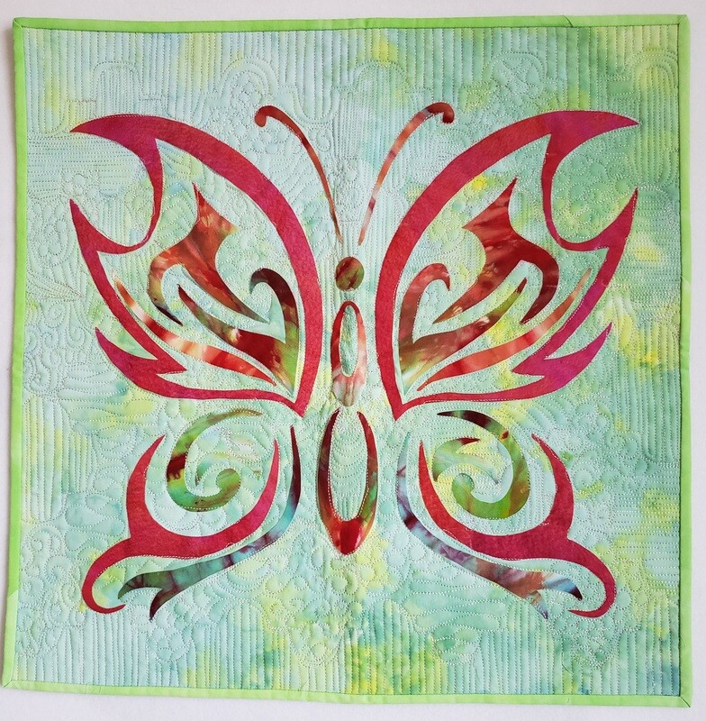 Butterfly Quilted Wallhanging