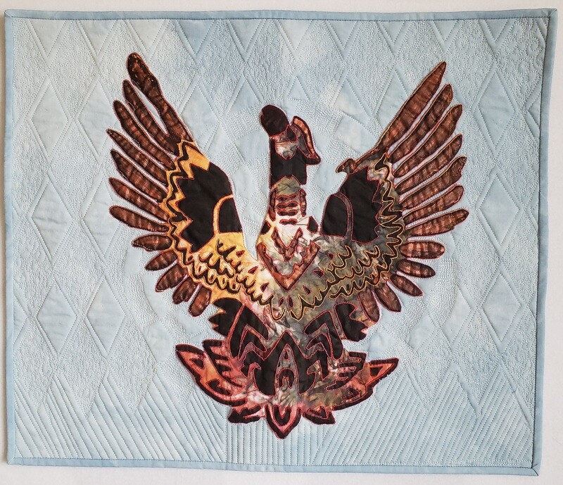 Quilted Phoenix Wallhanging